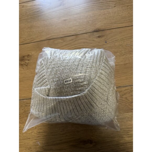 Eddie Bauer Cream Cable Knit Button Fisherman Sweater Men Size Large Cotton City - Picture 14 of 14